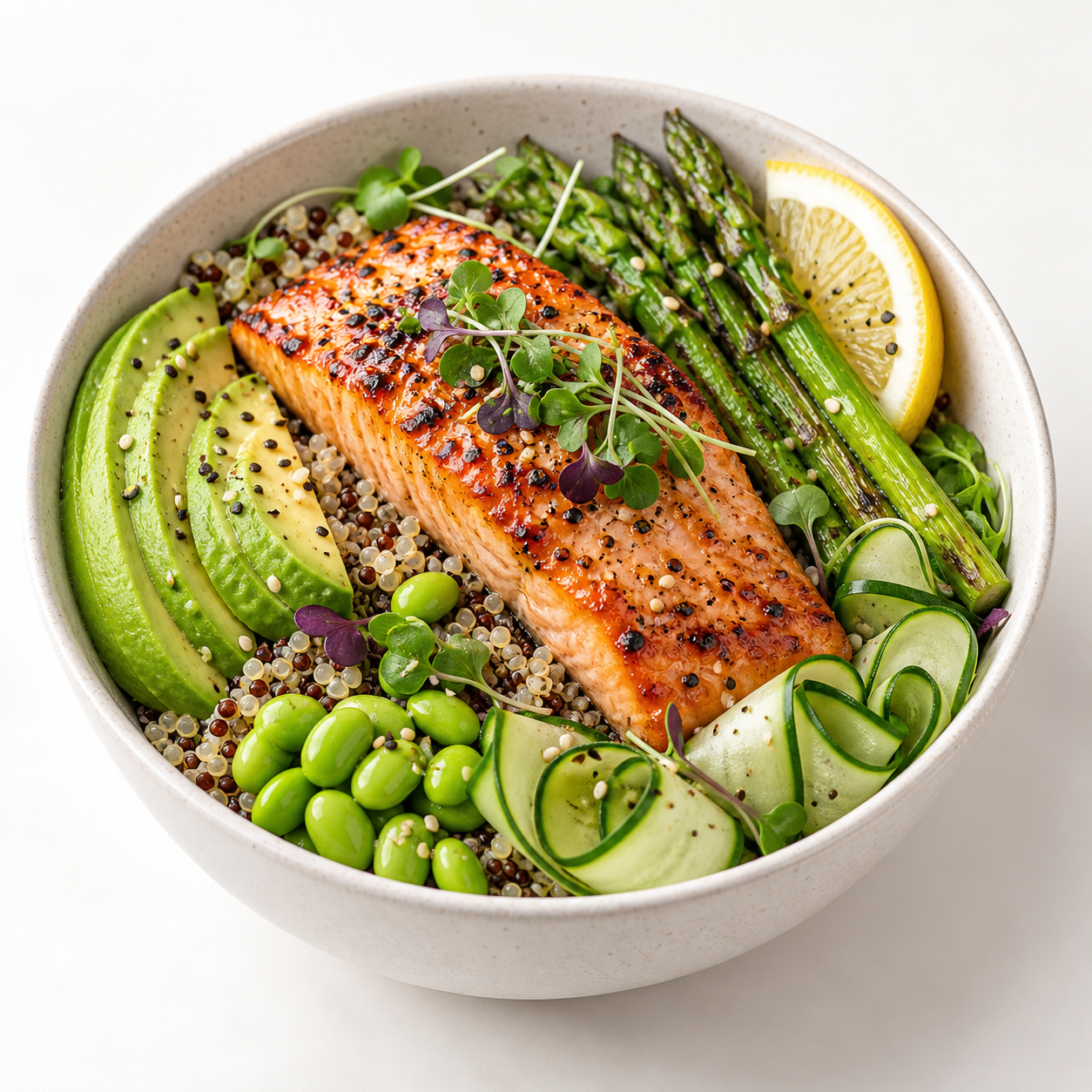 Salmon Greens Bowl